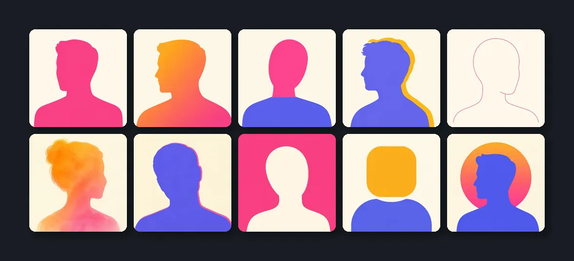 Ten silhouette style probes, faceless from the first frame.